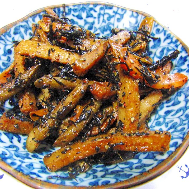簡単!超ヘルシー♪ひじきと牛蒡と人参のきんぴら